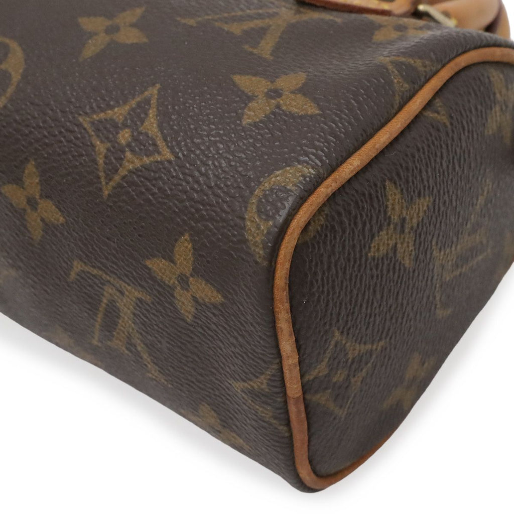 Louis Vuitton Monogram Mini Speedy Mini Bag Pouch Case — view 3