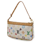 Louis Vuitton Monogram Multicolor Pochette Pouch Party Blanc White — view 2