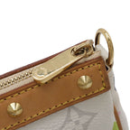 Louis Vuitton Monogram Multicolor Pochette Pouch Party Blanc White — view 4