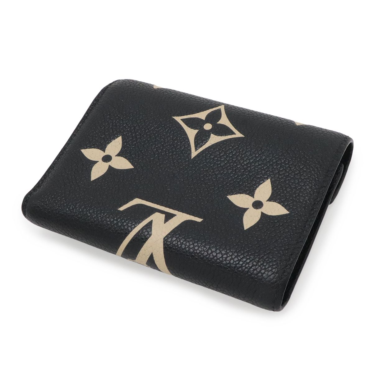Louis Vuitton Monogram Empreinte Victorieuse Trifold Wallet Bicolor Black Beige — view 2