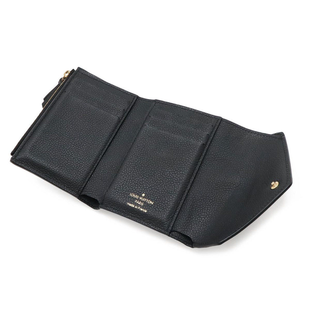 Louis Vuitton Monogram Empreinte Victorieuse Trifold Wallet Bicolor Black Beige — view 5