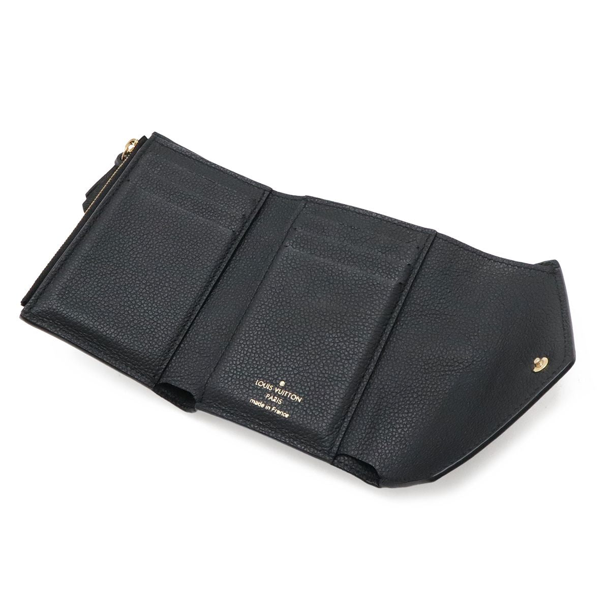 Louis Vuitton Monogram Empreinte Victorieuse Trifold Wallet Bicolor Black Beige — view 5