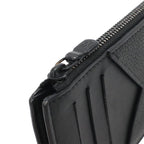 Louis Vuitton LV Aerogram Coin Card Holder Case Leather Noir Black — view 6