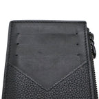 Louis Vuitton LV Aerogram Coin Card Holder Case Leather Noir Black — view 4