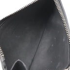 Louis Vuitton LV Aerogram Coin Card Holder Case Leather Noir Black — view 7