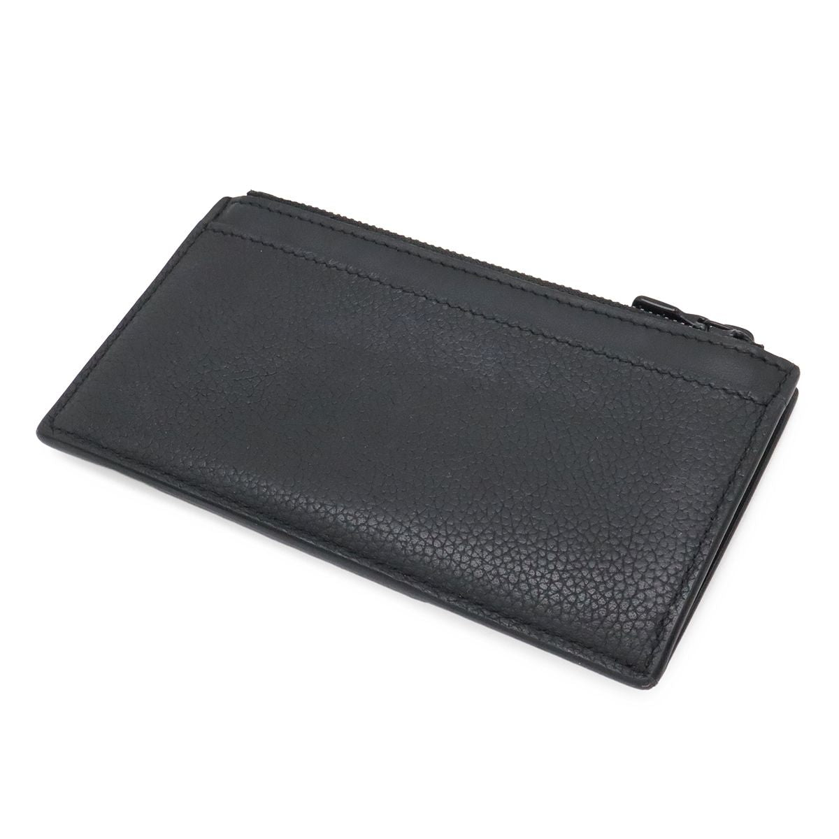 Louis Vuitton LV Aerogram Coin Card Holder Case Leather Noir Black — view 2