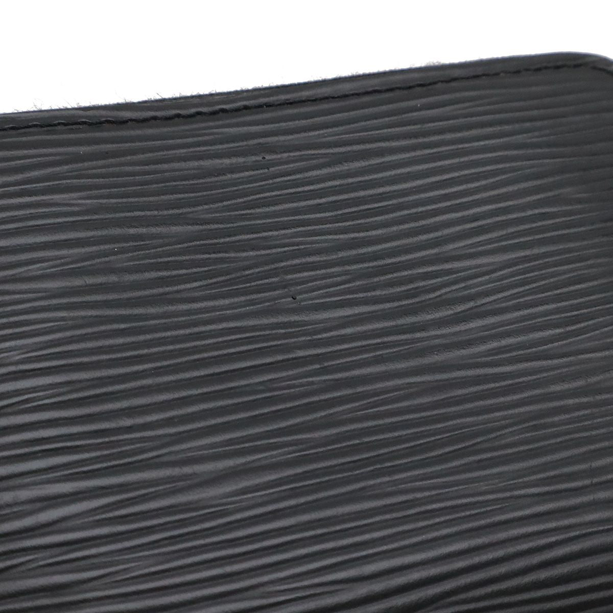 Louis Vuitton Epi Zippy Coin Case Leather Purse Noir Black Silver — view 4