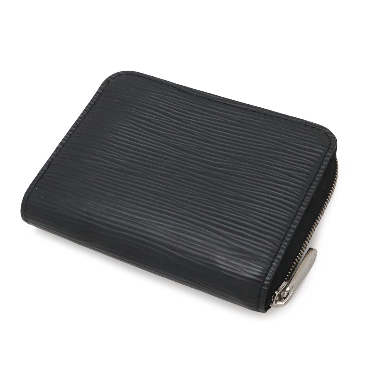 Louis Vuitton Epi Zippy Coin Case Leather Purse Noir Black Silver — view 2