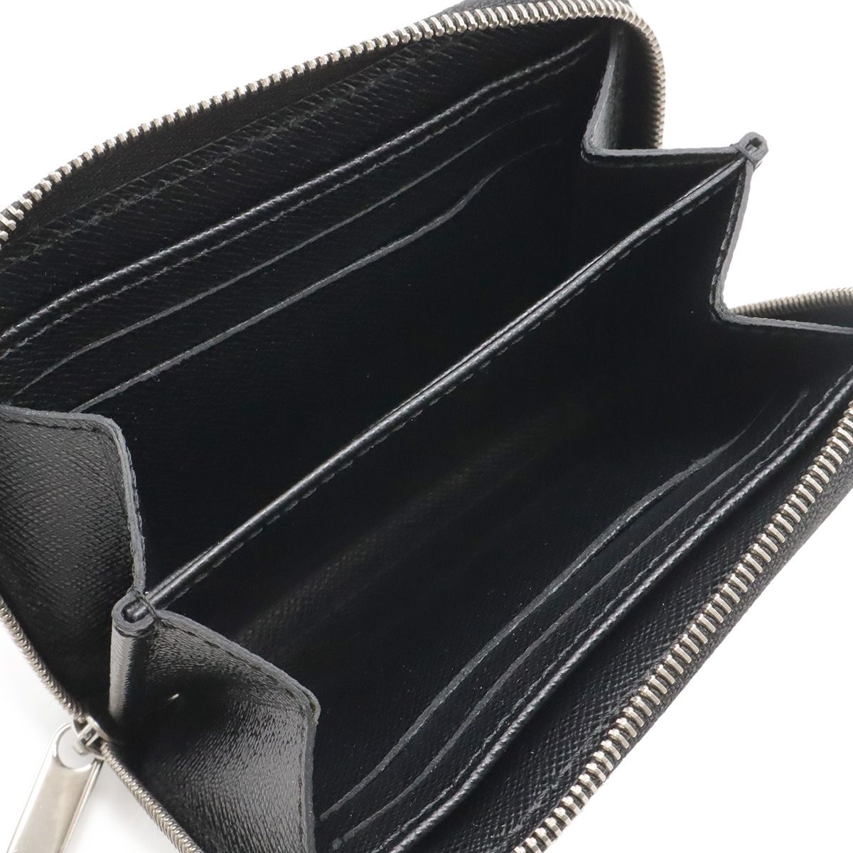 Louis Vuitton Epi Zippy Coin Case Leather Purse Noir Black Silver — view 6