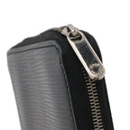 Louis Vuitton Epi Zippy Coin Case Leather Purse Noir Black Silver — view 5