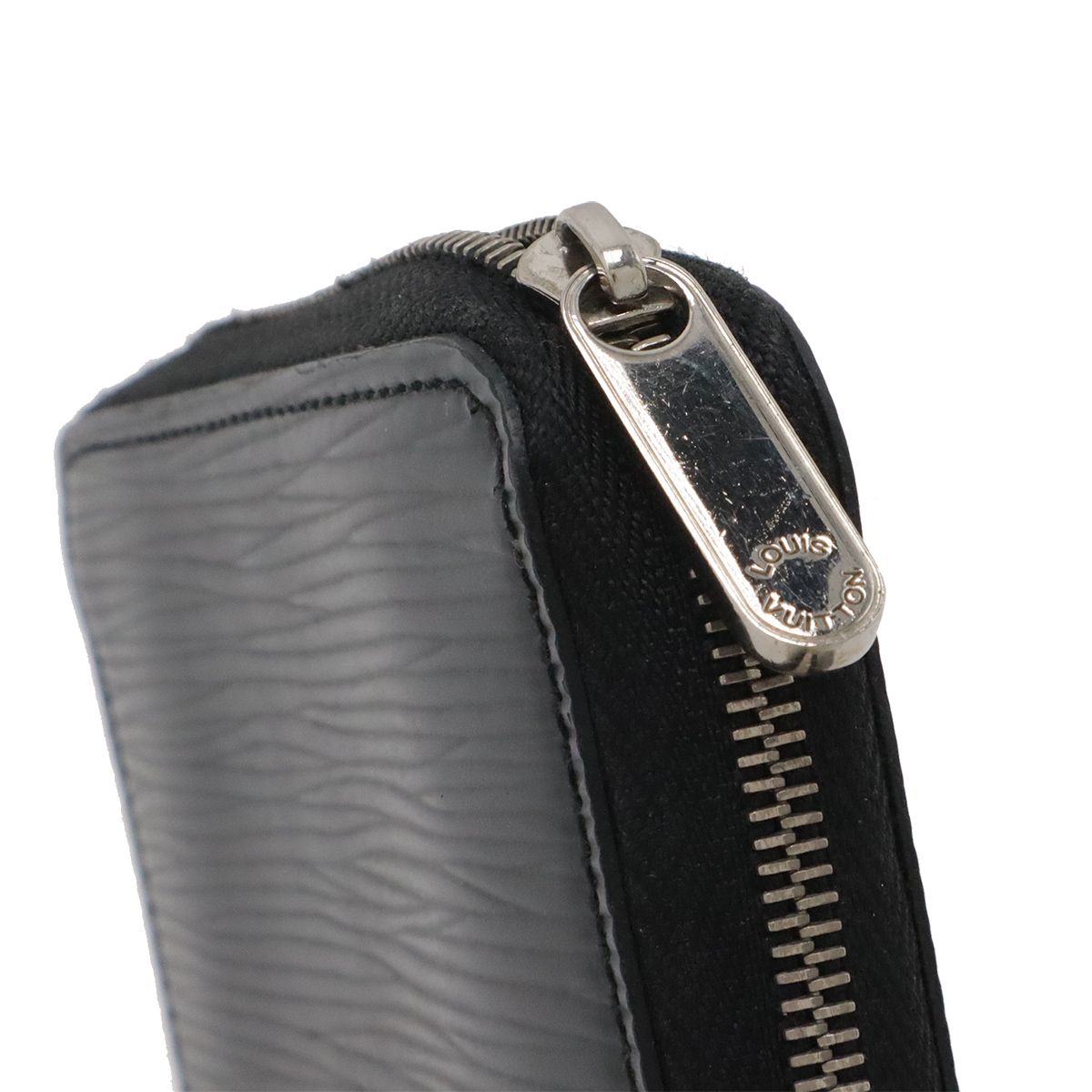 Louis Vuitton Epi Zippy Coin Case Leather Purse Noir Black Silver — view 5