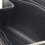 Louis Vuitton Epi Zippy Coin Case Leather Purse Noir Black Silver — view 8