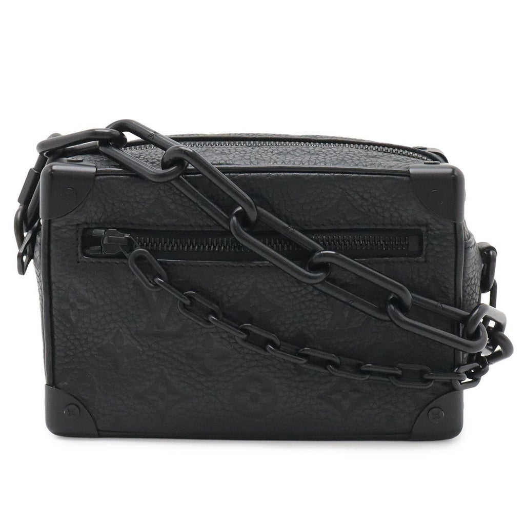 Louis Vuitton Taurillon Monogram Mini Soft Trunk Shoulder Bag Plastic Chain