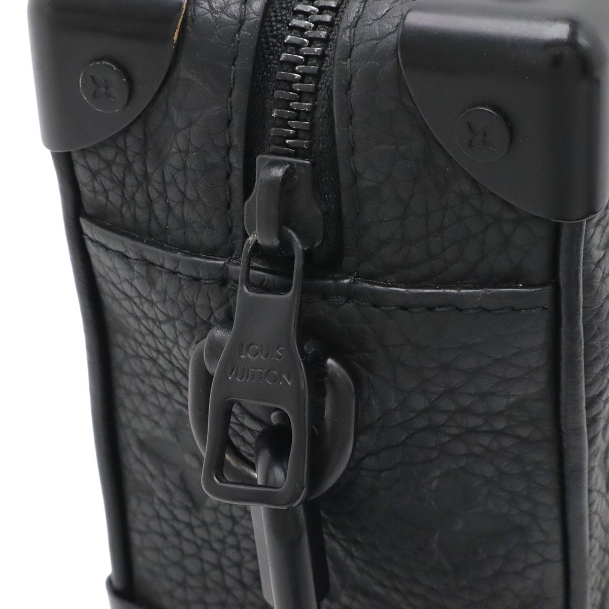 Louis Vuitton Taurillon Monogram Mini Soft Trunk Shoulder Bag Plastic Chain — view 5