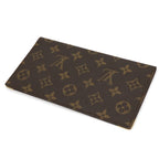 Louis Vuitton Monogram Porte Cheques Double Bifold Wallet Checkbook Case — view 2