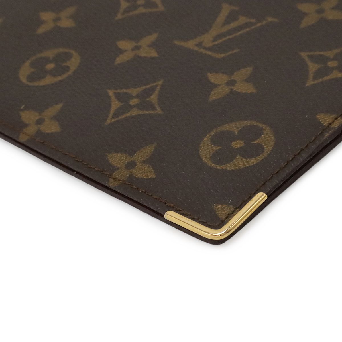 Louis Vuitton Monogram Porte Cheques Double Bifold Wallet Checkbook Case — view 3