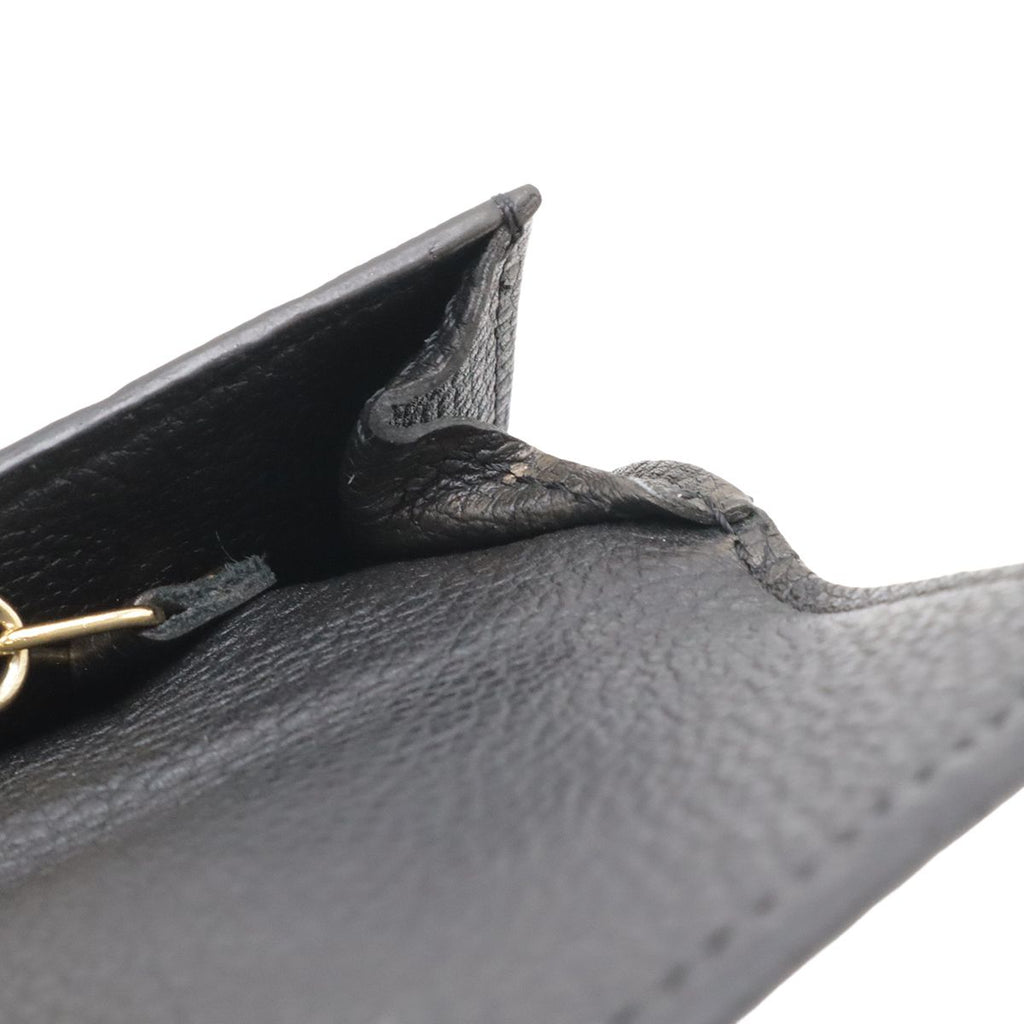 Louis Vuitton Monogram Empreinte Pochette Cles Coin Purse Noir Black — view 6