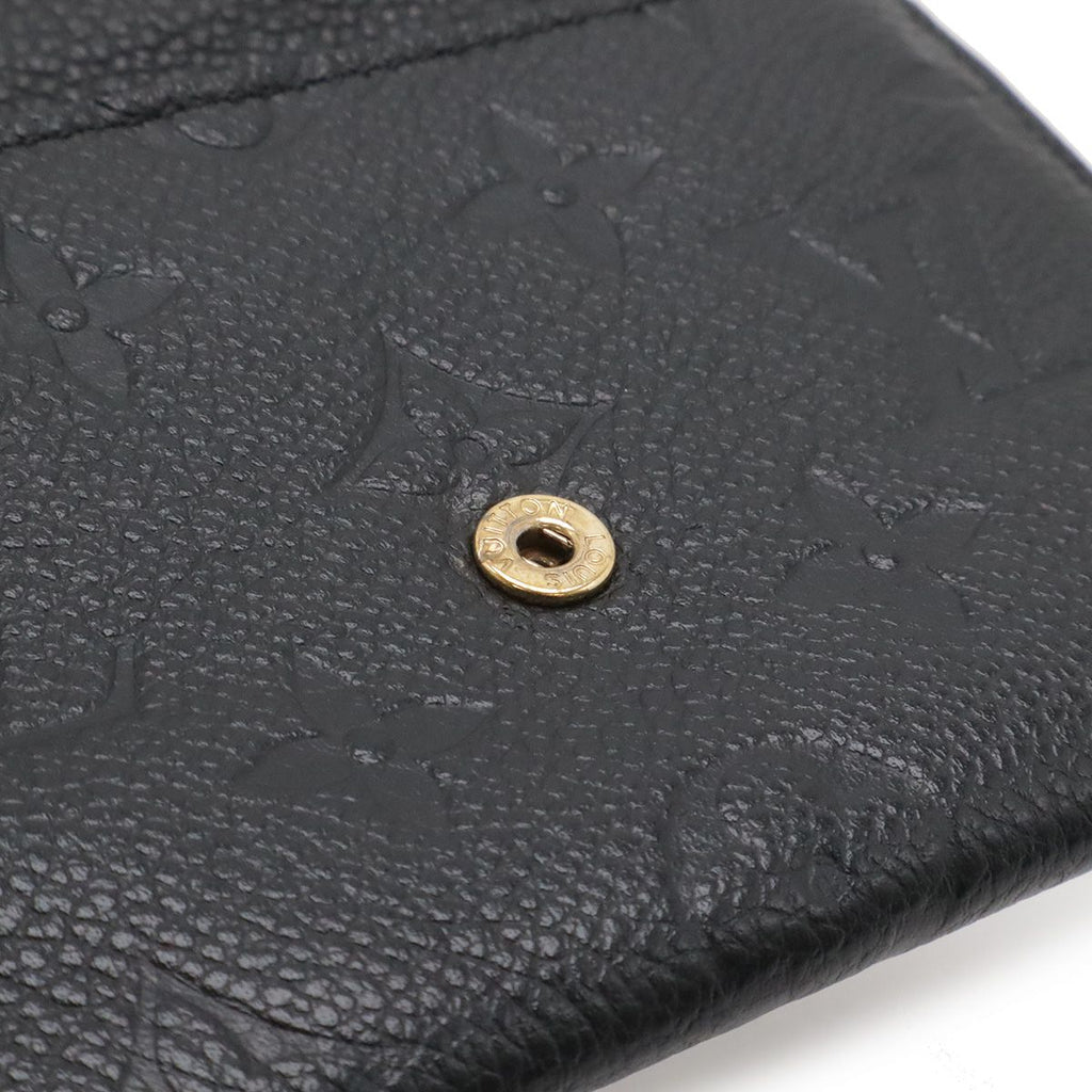 Louis Vuitton Monogram Empreinte Pochette Cles Coin Purse Noir Black — view 8