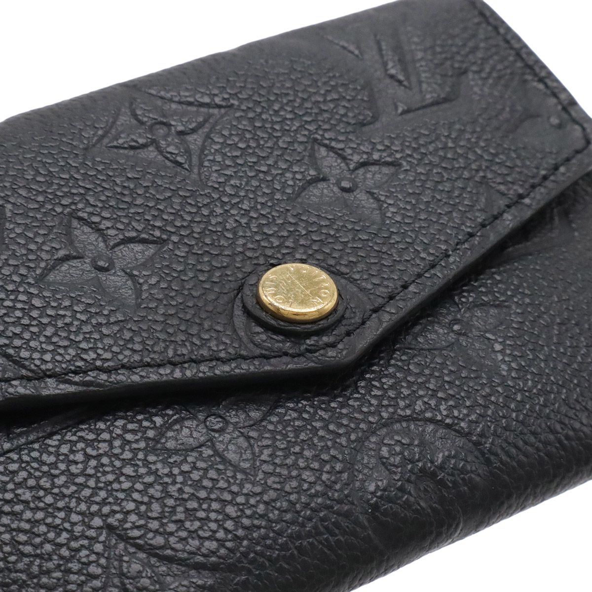 Louis Vuitton Monogram Empreinte Pochette Cles Coin Purse Noir Black — view 4