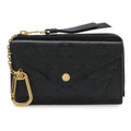 Louis Vuitton Monogram Empreinte Card Holder Recto Verso Coin Case Noir Black