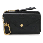 Louis Vuitton Monogram Empreinte Card Holder Recto Verso Coin Case Noir Black