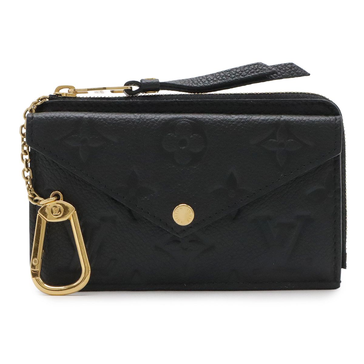 Louis Vuitton Monogram Empreinte Card Holder Recto Verso Coin Case Noir Black
