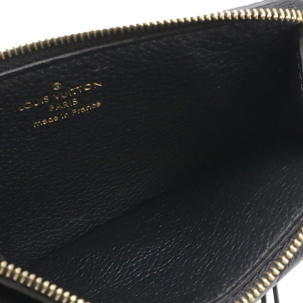 Louis Vuitton Monogram Empreinte Card Holder Recto Verso Coin Case Noir Black — view 6