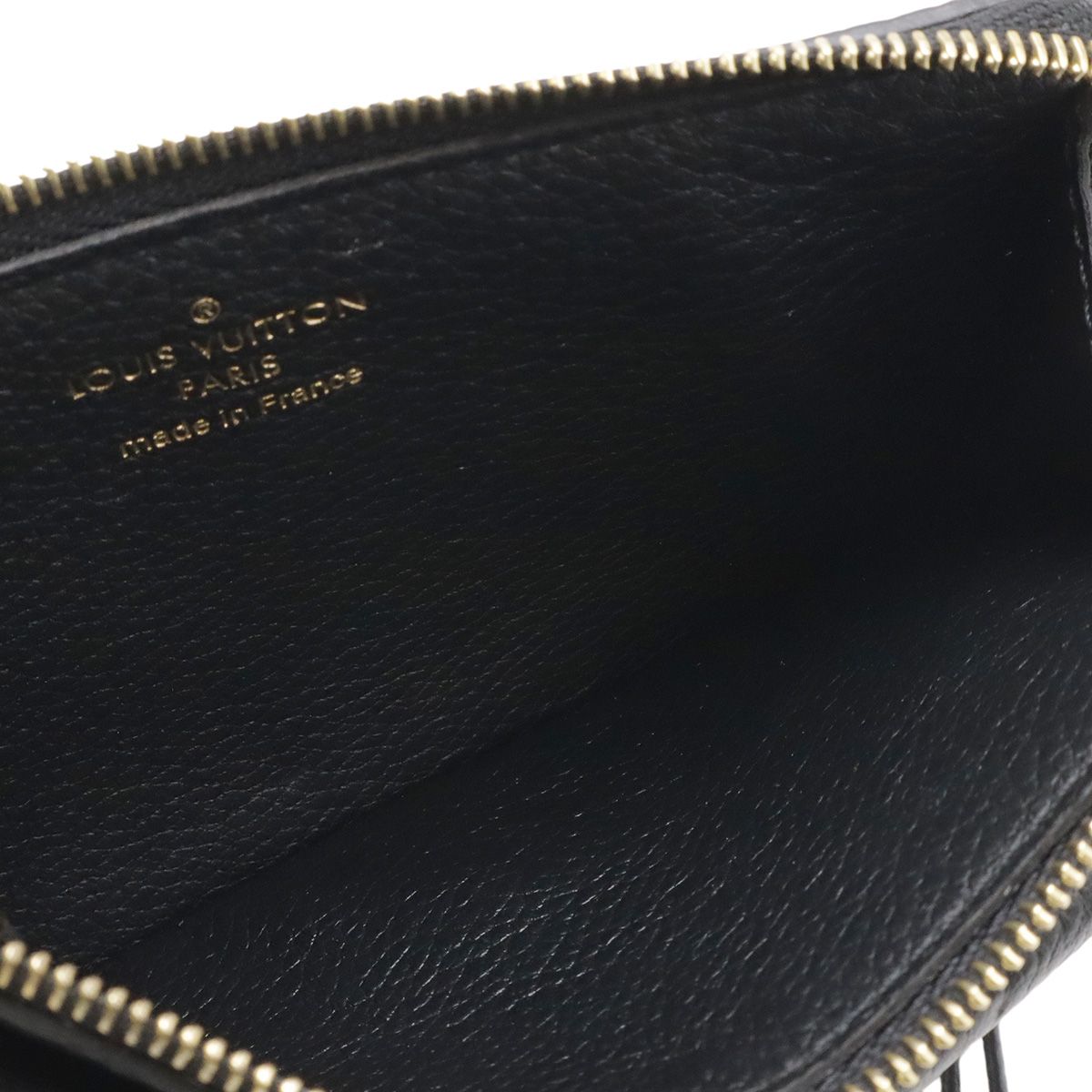 Louis Vuitton Monogram Empreinte Card Holder Recto Verso Coin Case Noir Black — view 6