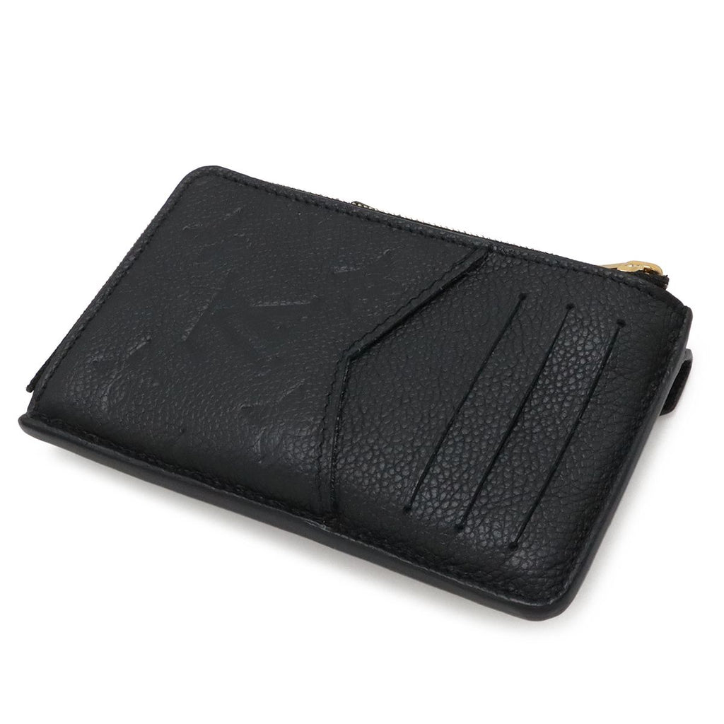 Louis Vuitton Monogram Empreinte Card Holder Recto Verso Coin Case Noir Black — view 2
