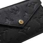 Louis Vuitton Monogram Empreinte Card Holder Recto Verso Coin Case Noir Black — view 4
