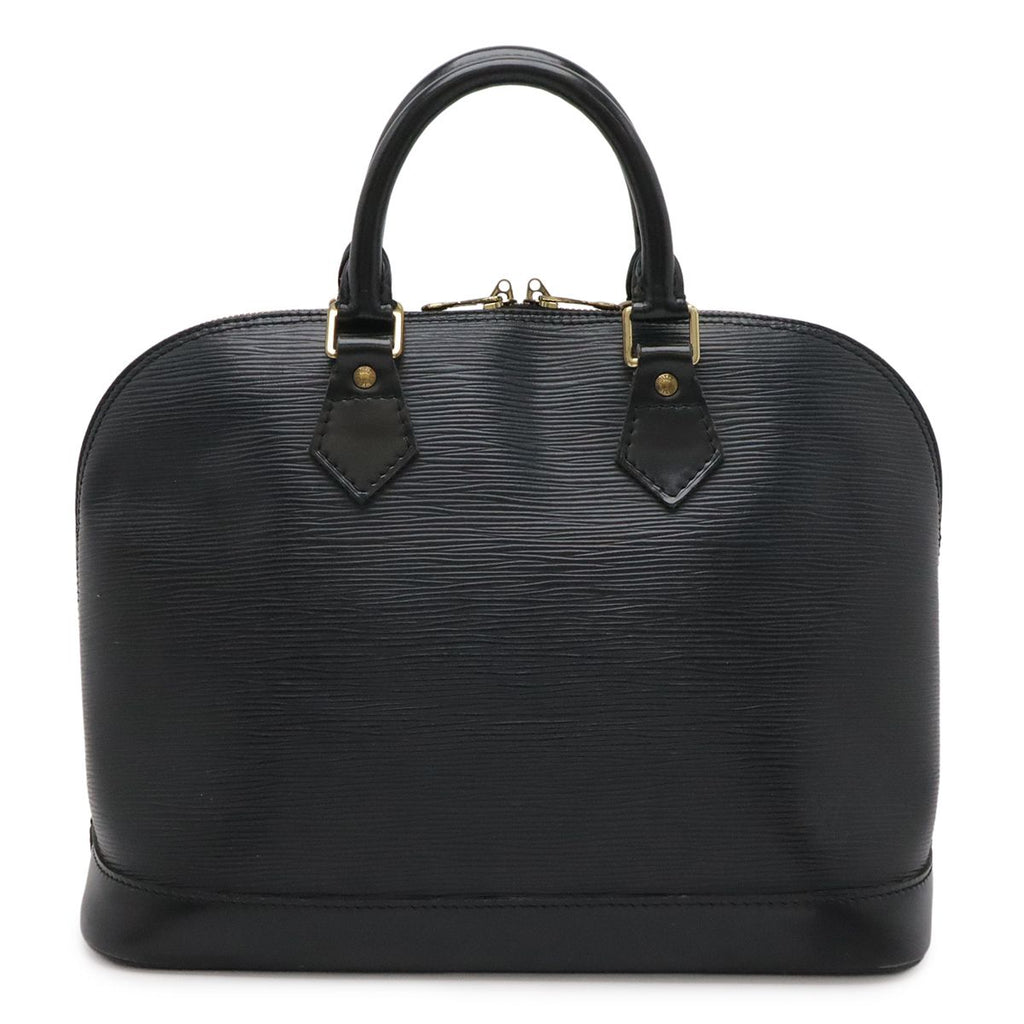 Louis Vuitton Epi Alma Handbag Leather Noir Black Gold