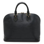 Louis Vuitton Epi Alma Handbag Leather Noir Black Gold