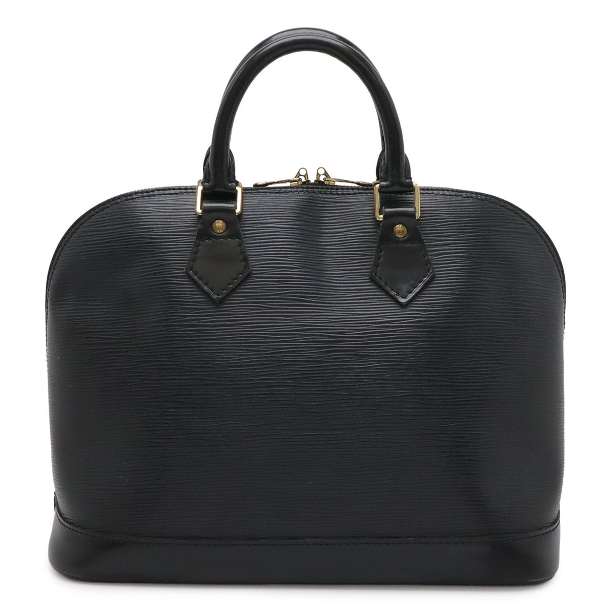 Louis Vuitton Epi Alma Handbag Leather Noir Black Gold