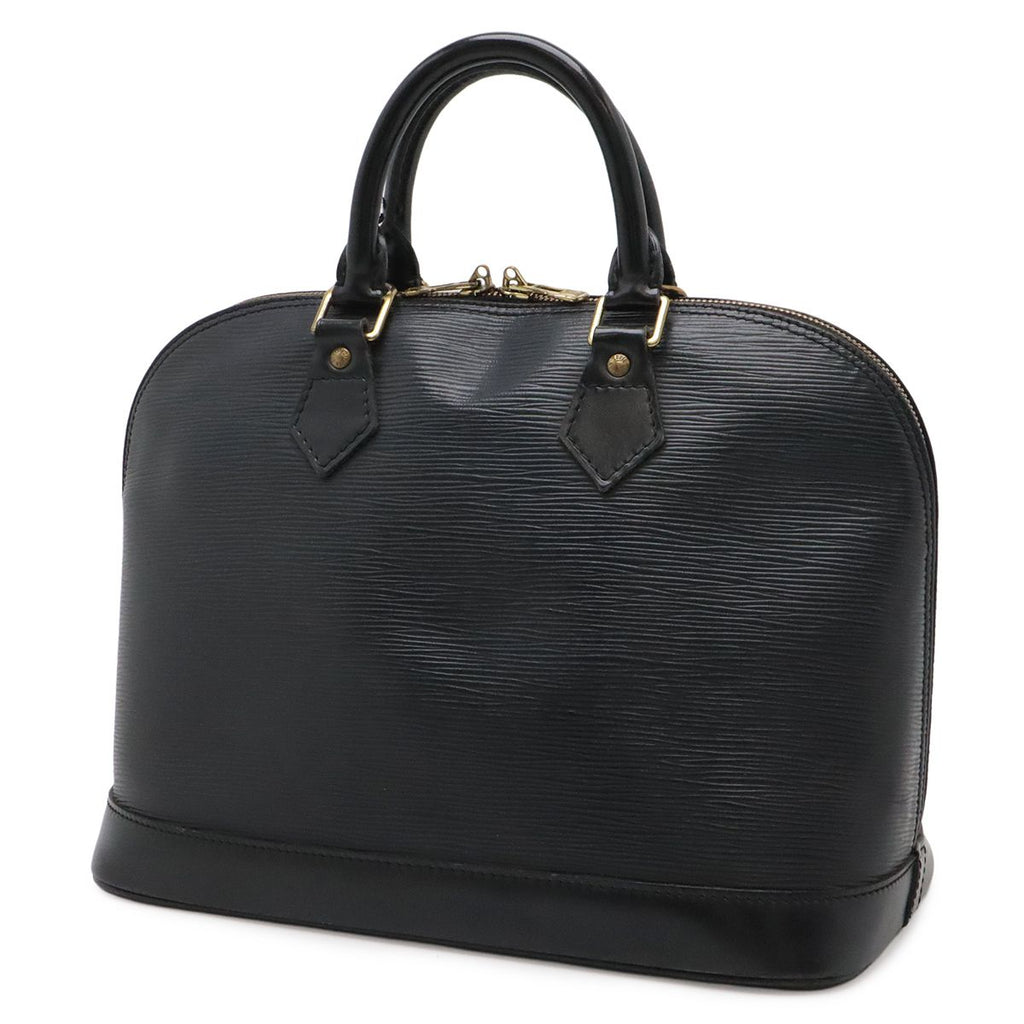 Louis Vuitton Epi Alma Handbag Leather Noir Black Gold — view 2