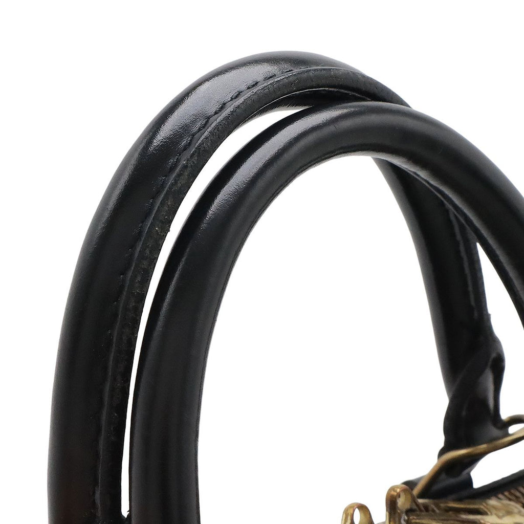 Louis Vuitton Epi Alma Handbag Leather Noir Black Gold — view 5