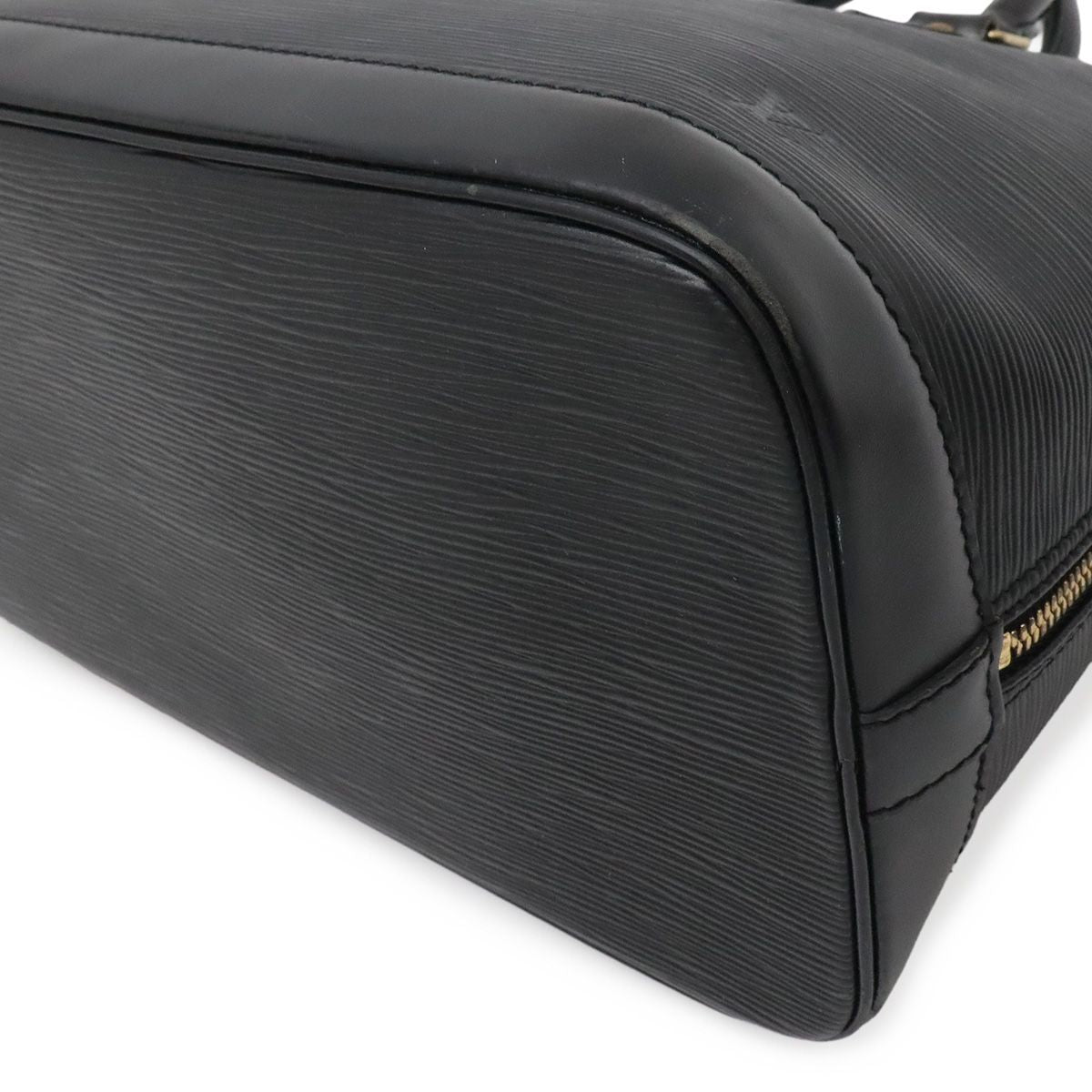 Louis Vuitton Epi Alma Handbag Leather Noir Black Gold — view 3