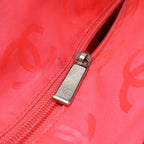 Chanel Cambon Line CC Logo Large Tote Shoulder Bag Soft Calf Black Pink Silver — view 5