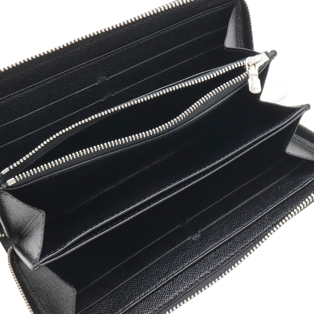 Louis Vuitton Epi Zippy Zip Around Wallet Leather Black Silver — view 6