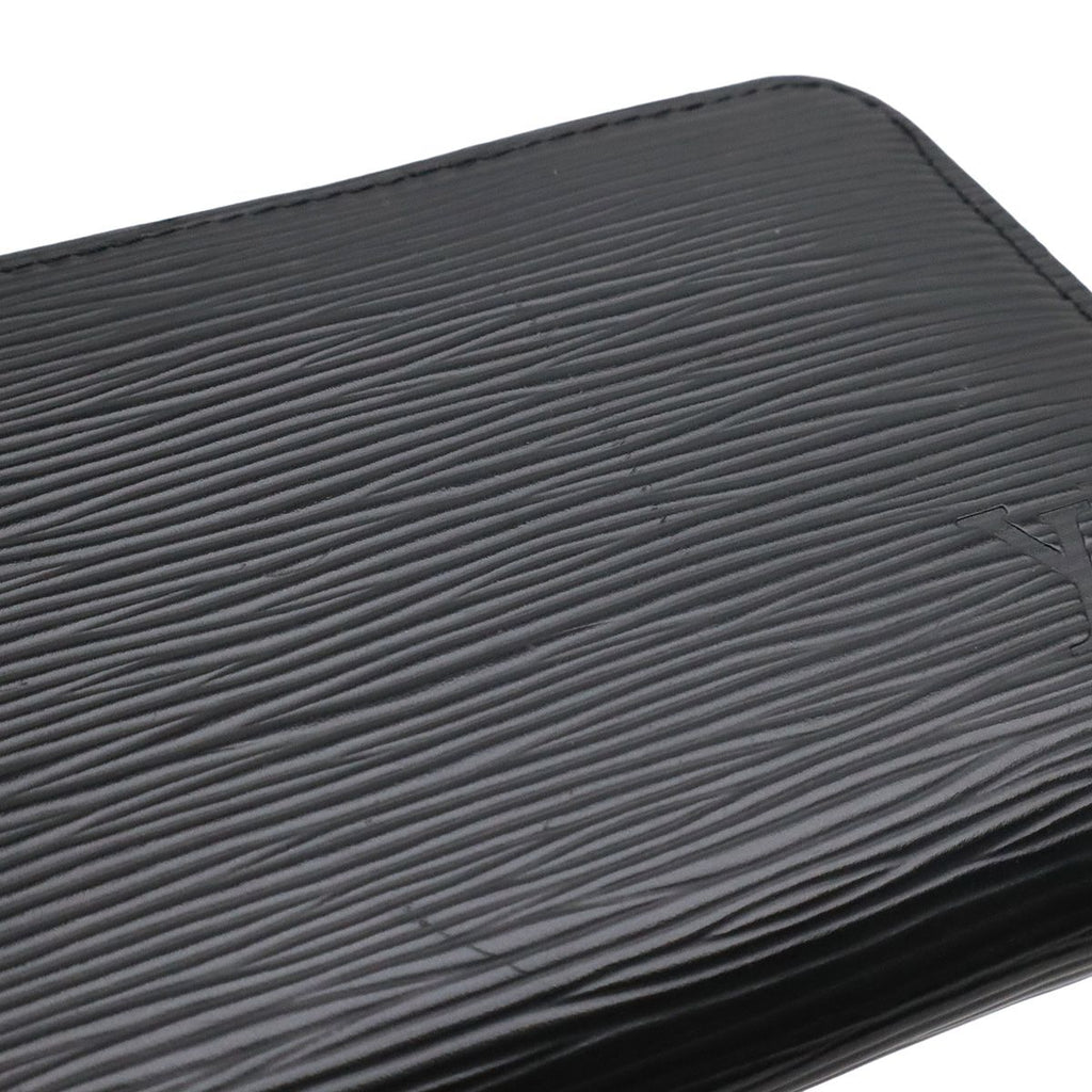 Louis Vuitton Epi Zippy Zip Around Wallet Leather Black Silver — view 4