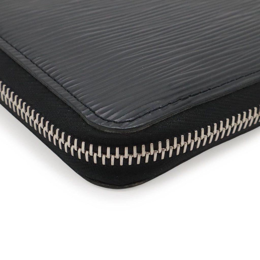 Louis Vuitton Epi Zippy Zip Around Wallet Leather Black Silver — view 3