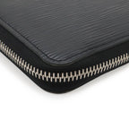 Louis Vuitton Epi Zippy Zip Around Wallet Leather Black Silver — view 3