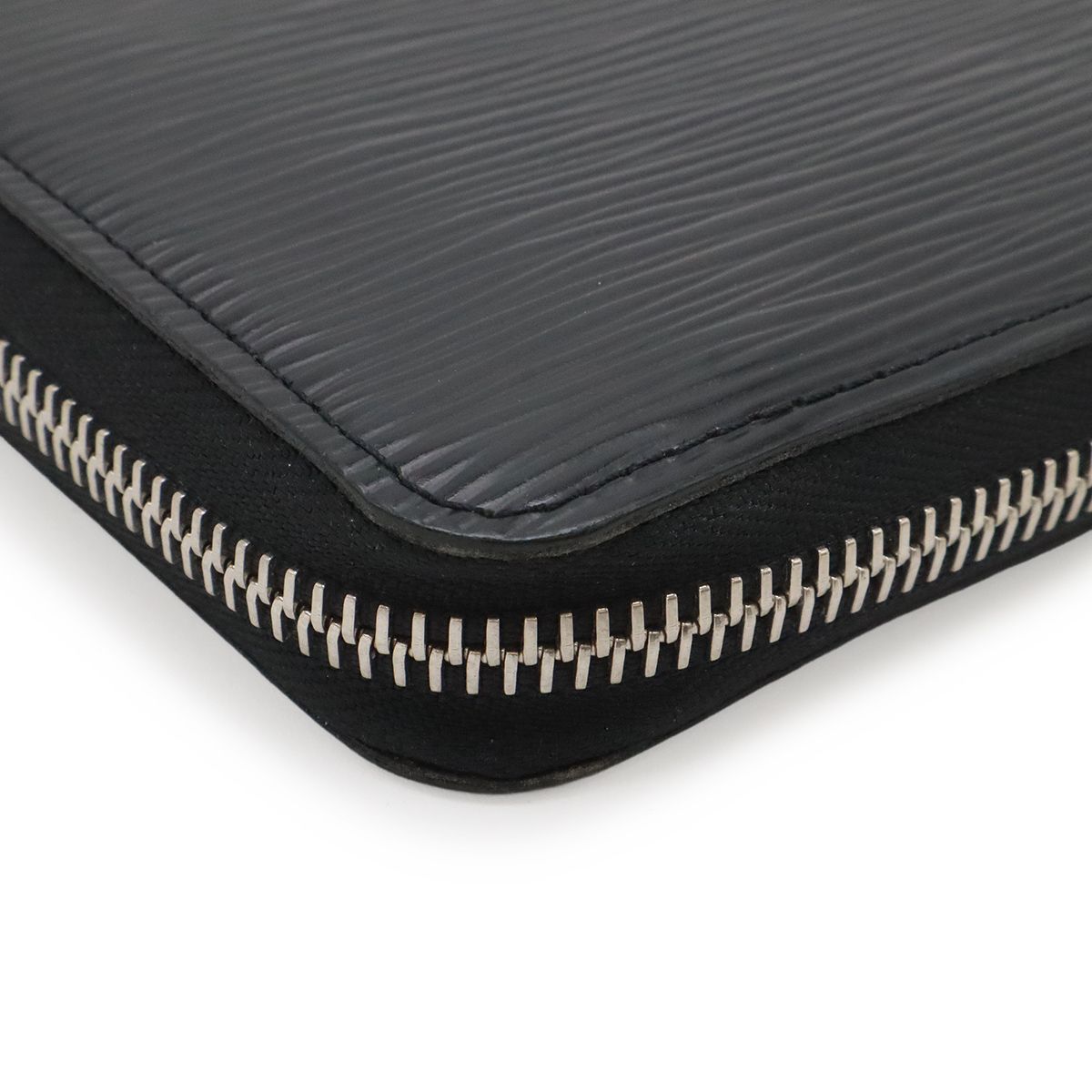 Louis Vuitton Epi Zippy Zip Around Wallet Leather Black Silver — view 3