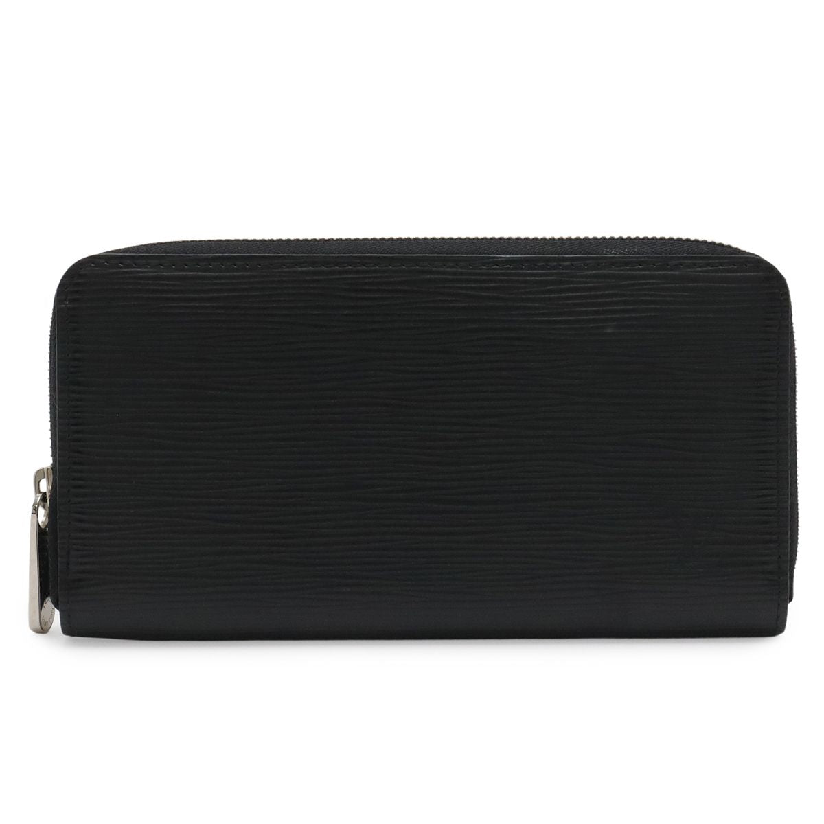 Louis Vuitton Epi Zippy Zip Around Wallet Leather Black Silver