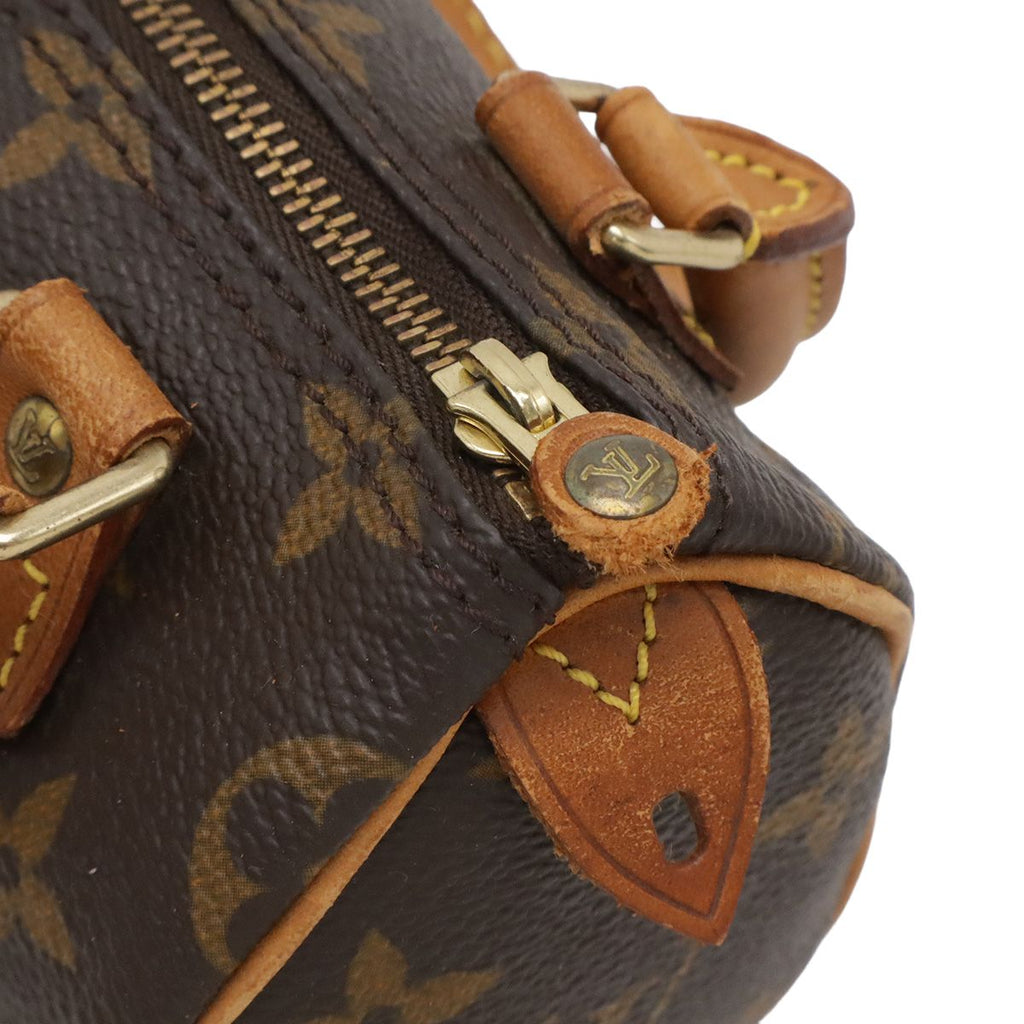 Louis Vuitton Monogram Mini Speedy Mini Bag Pouch Case — view 4