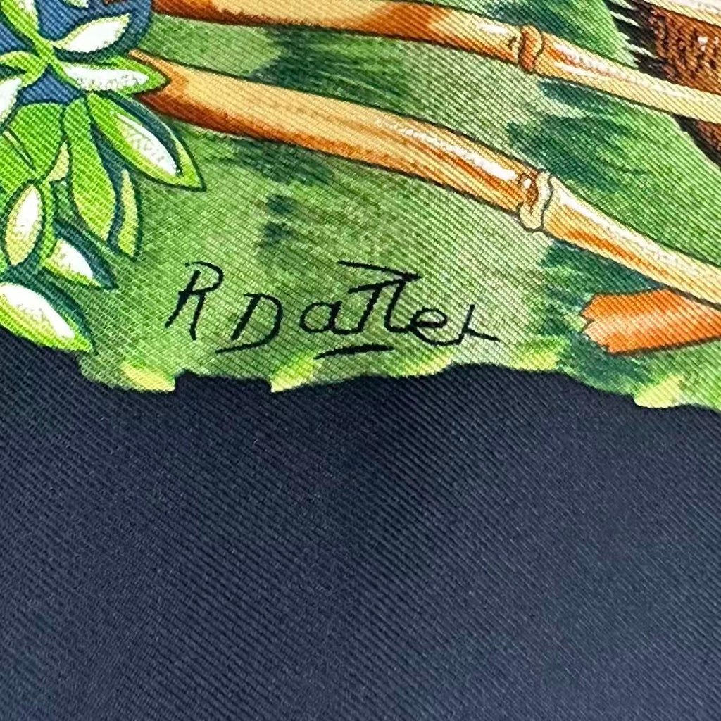 Hermes Carre 90 Scarf Silk Sichuan Panda Multicolor — view 5