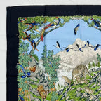 Hermes Carre 90 Scarf Silk Sichuan Panda Multicolor — view 3