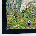 Hermes Carre 90 Scarf Silk Sichuan Panda Multicolor — view 4