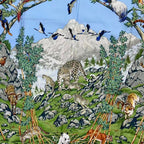 Hermes Carre 90 Scarf Silk Sichuan Panda Multicolor — view 8