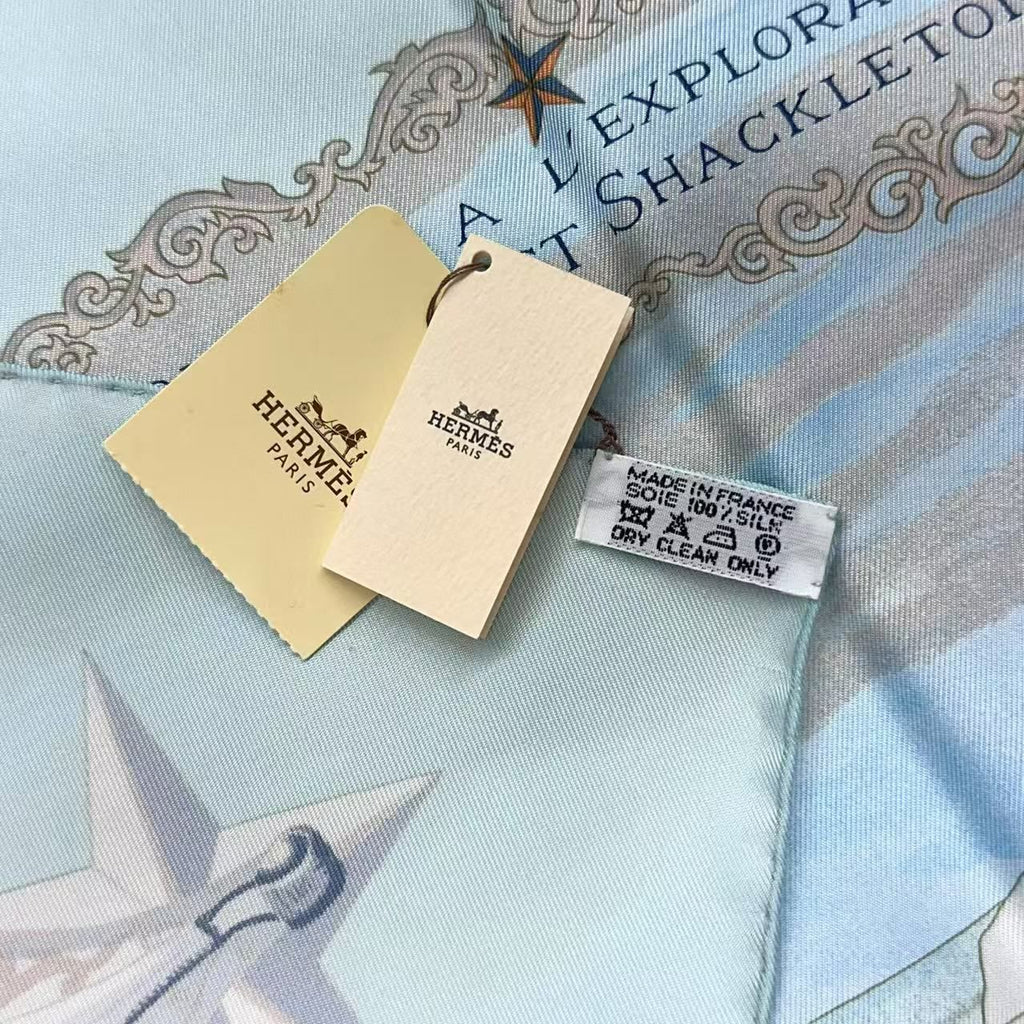 Hermes Carre 90 Scarf Silk Hommage a L'explorateur Sir Ernest Shackleton Homage — view 4