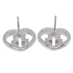 Gucci Interlocking Heart 925 Sterling Silver Earrings — view 5